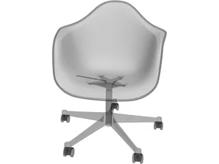 Eames Plastic Chair 3D Model preview