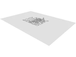 Salt Lake City Downtown 3D Model preview