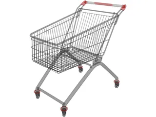 Shopping Cart 3D Model preview
