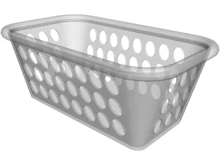Platic Basket 3D Model preview