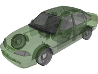 Daewoo Racer GTi 3D Model preview