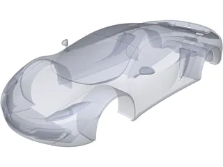 McLaren MP4-12C Body 3D Model preview