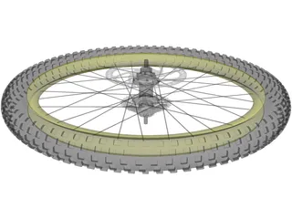 MTB Wheel 3D Model preview