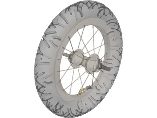 Wheel 12 inch 3D Model preview