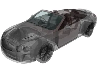 Bentley Continental GT Supersports Convertible (2011) 3D Model preview