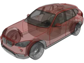 BMW X1 (2013) 3D Model preview