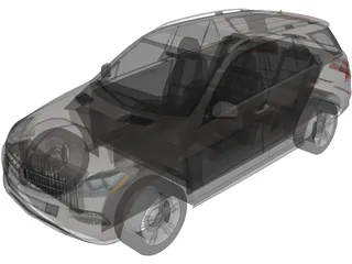 Mercedes-Benz M-Class (2012) 3D Model preview