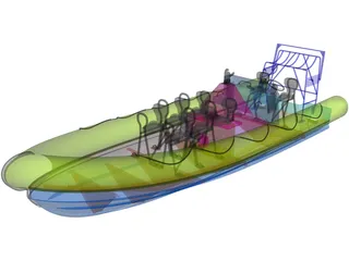 RIB Military 3D Model preview