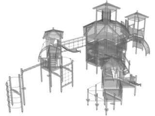 Children Playground 3D Model preview