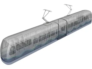 Sound Transit Light Rail 3D Model preview