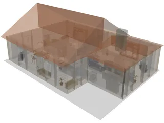 Little House 3D Model preview