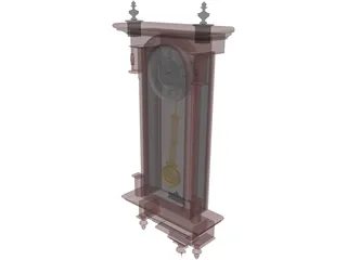 Wall Clock 3D Model preview