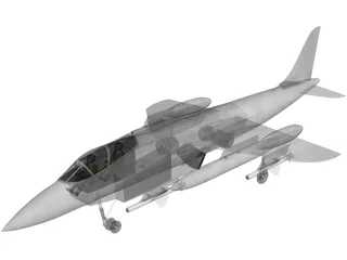 Hawker Siddeley P.1154 Royal Navy 3D Model preview