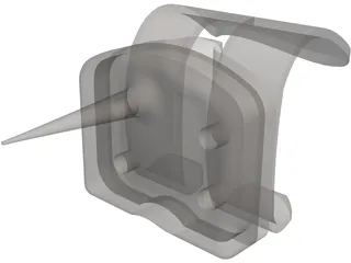 Knee Implant 3D Model preview