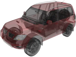 Mitsubishi Pajero 4x4 3D Model preview