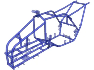 Frame ATV Chassis 3D Model preview