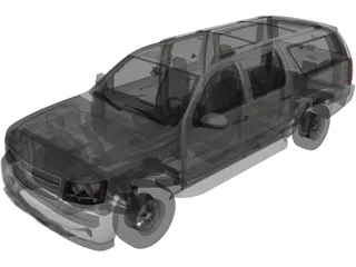 Chevrolet Suburban LTZ (2008) 3D Model preview
