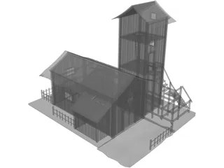 Old Barn 3D Model preview