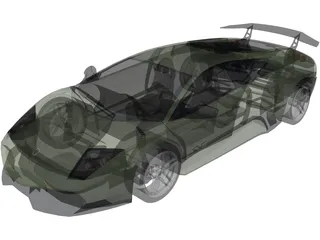 Lamborghini Murcielago LP670 SV 3D Model preview