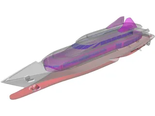 Yacht 62 3D Model preview