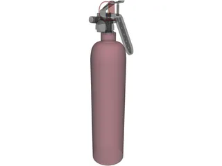 Fire Extinguisher 3D Model preview