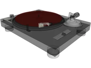 Turntable Technics MK2 1200 3D Model preview