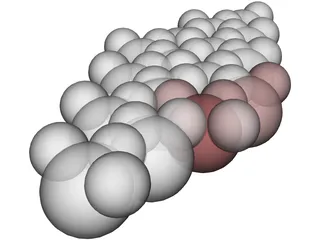 Water Molecule 3D Model preview