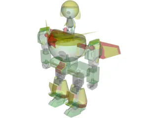 Keroro Robo Mk-II 3D Model preview