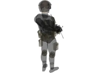 Soldier 3D Model preview