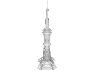 Skyscraper 3D Model preview
