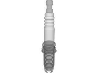 Spark Plug 3D Model preview