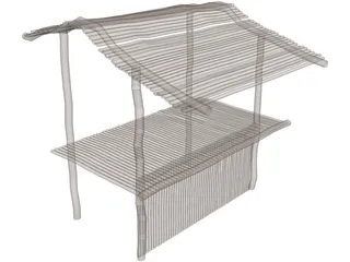 Bamboo Bar 3D Model preview