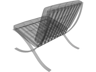 Barcelona Chair 3D Model preview