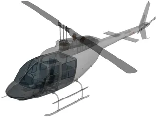 Bell 206 3D Model preview