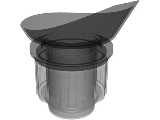 Eyepiece DIPOL 3D Model preview