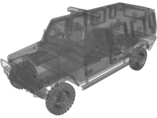 Jeep Agrale Double Cab 3D Model preview