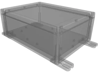 IP65 Watertight Enclosure RP1460 3D Model preview