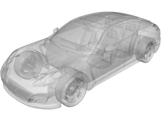 Porsche Panamera S Hybrid (2013) 3D Model preview