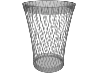 Trash Can 3D Model preview