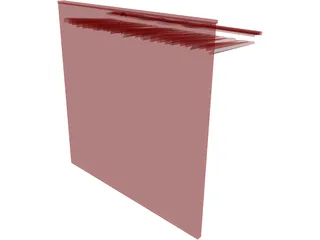 Theater Curtains 3D Model preview