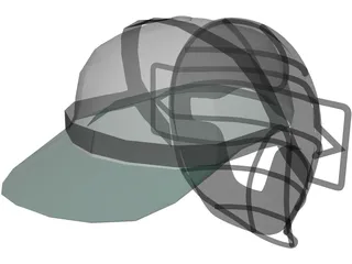 Baseball Catcher Mask 3D Model preview