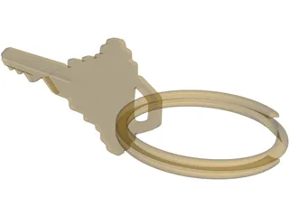 House Key 3D Model preview