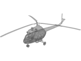 Mil Mi-2 Hoplite 3D Model preview