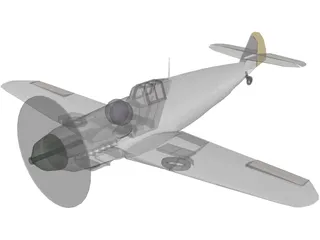 Messerschmitt BF-109G6 3D Model preview
