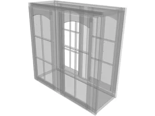 Cabinet Wall 3D Model preview