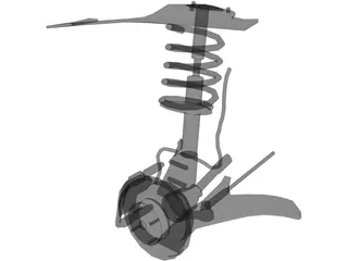 Suspention System 3D Model preview