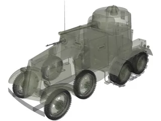 BA-10 Winter 3D Model preview
