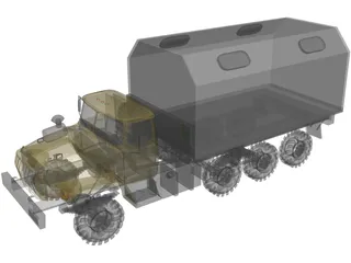 Ural Truck 3D Model preview