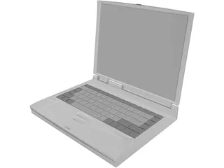 Notebook Toshiba 3D Model preview