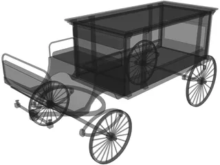 Horsedrawn Hearse 3D Model preview